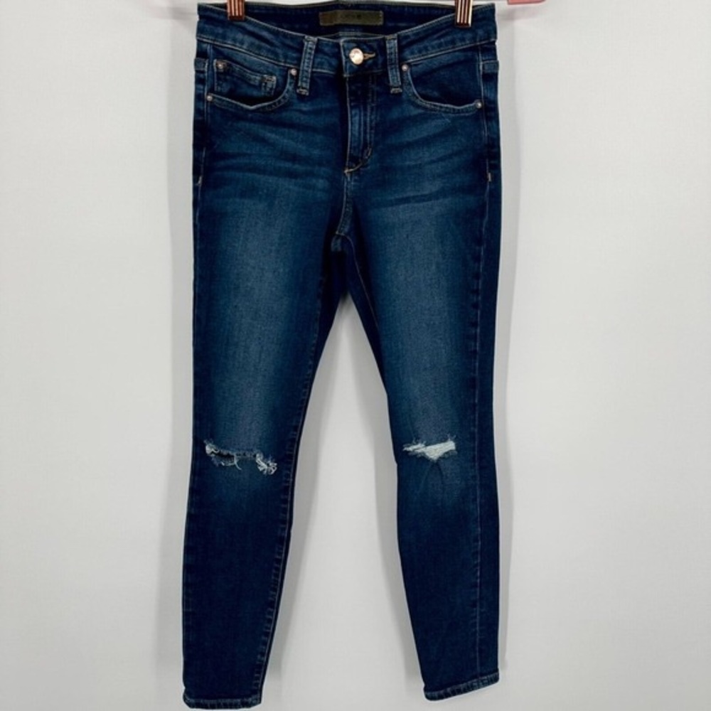 Dark Wash High-Rise Women’s Jeans - Classic Slim Fit - Picture 2 of 4